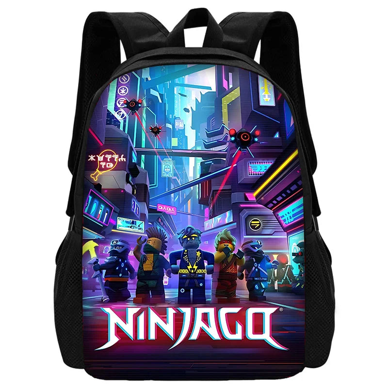 Child School Cool Game NinjagoS-Backpack with Lunch Bags ,Pencil Bags ,School Bags for Boys Girls Best Gift - BB-46X23A3