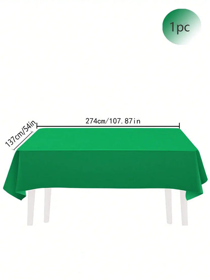 137x274cm Disposable Solid Color Tablecloth Birthday Party Wedding Christmas Table Cover Wipe Covers Rectangle Desk Cloth Dec
