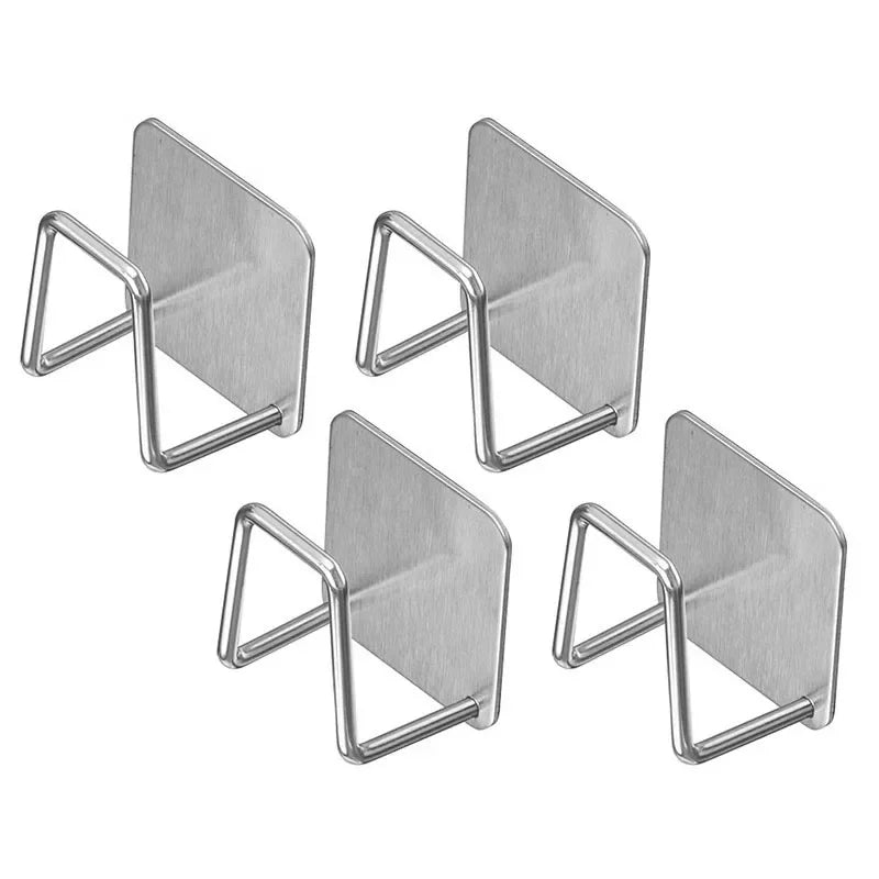 Kitchen Non Perforated Stainless Steel Storage Rack, Wall Mounted Pot Cover Rack, Cabinet Bottom Cutting Board Storage Rack -