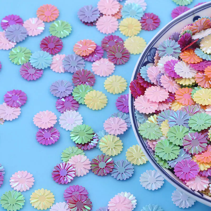 Small Daisy Sequins Matte Lentejuelas 9mm Sequins Loose Sequins for Wedding Decoration/Crafts Ladies Accessories Sequins