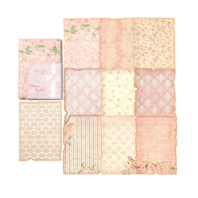 30 Sheets Vintage Journal Scrapbooking Supplies Material Labels paper for Journal notebook Planner hand made Craft Supplies -