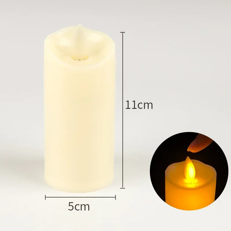 Flameless Flickering LED Candles Light Flameless Candles Battery Powered Candles for Wedding Decor Birthday Party Supplies Wa