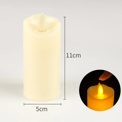 Flameless Flickering LED Candles Light Flameless Candles Battery Powered Candles for Wedding Decor Birthday Party Supplies Wa