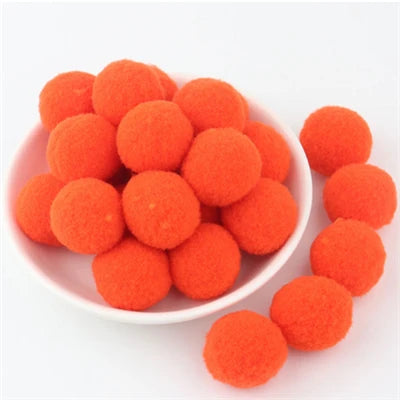 Soft Pompom Fluffy Pompones Plush Craft Pom Poms Ball Furball mini 8mm to 30mm Pompon Christmas Decoration Kids Toys crafts -