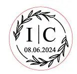 Custom brass wax seal Stamp with 2 Initial Ornament wreath,Vintage Reusable for DIY Wedding Invitation & Letters,Free Engravi