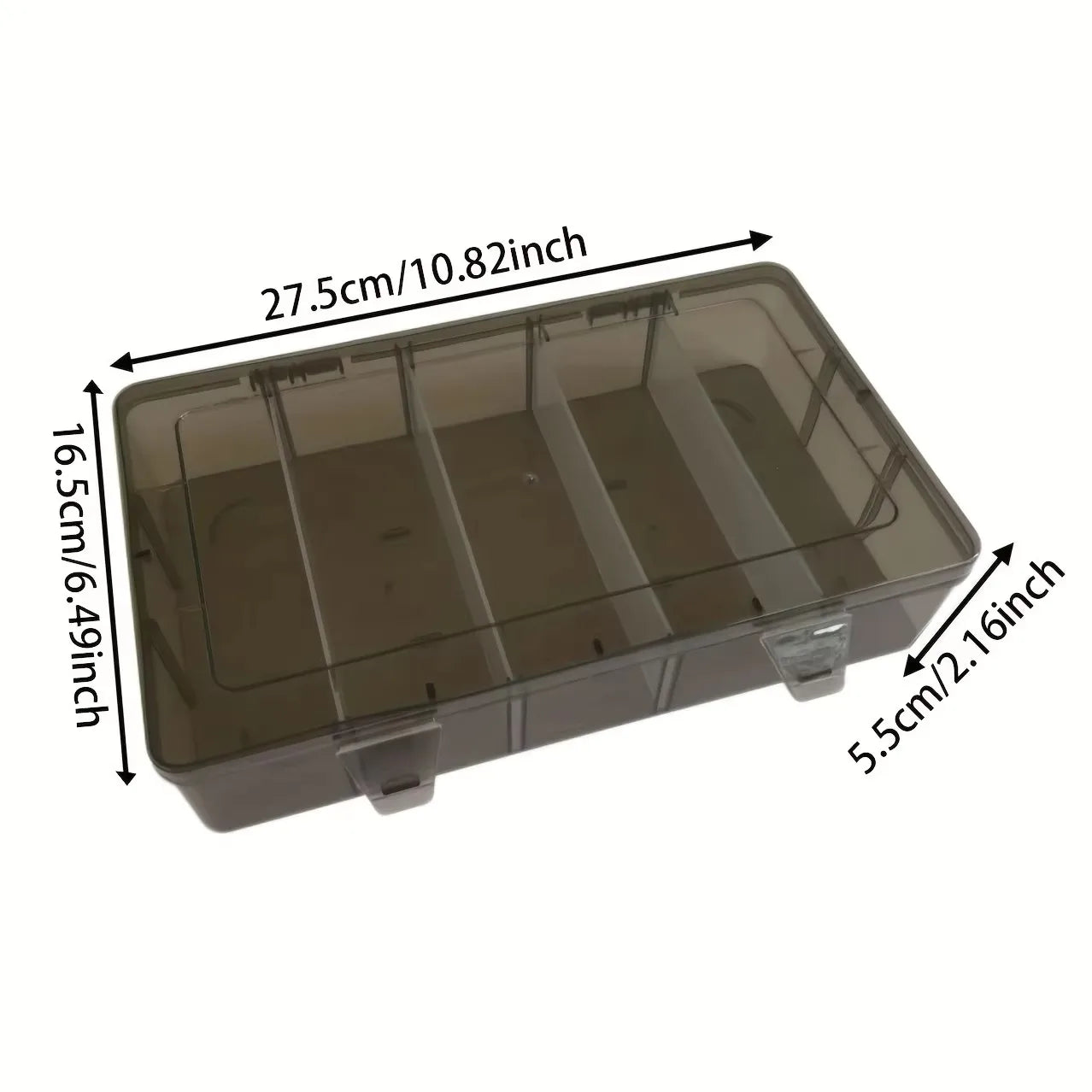 Hardware Tool Storage Box, 5-Compartment Transparent Tool Organizer Box, Screw and Accessory Sorting Box, Household Screw and