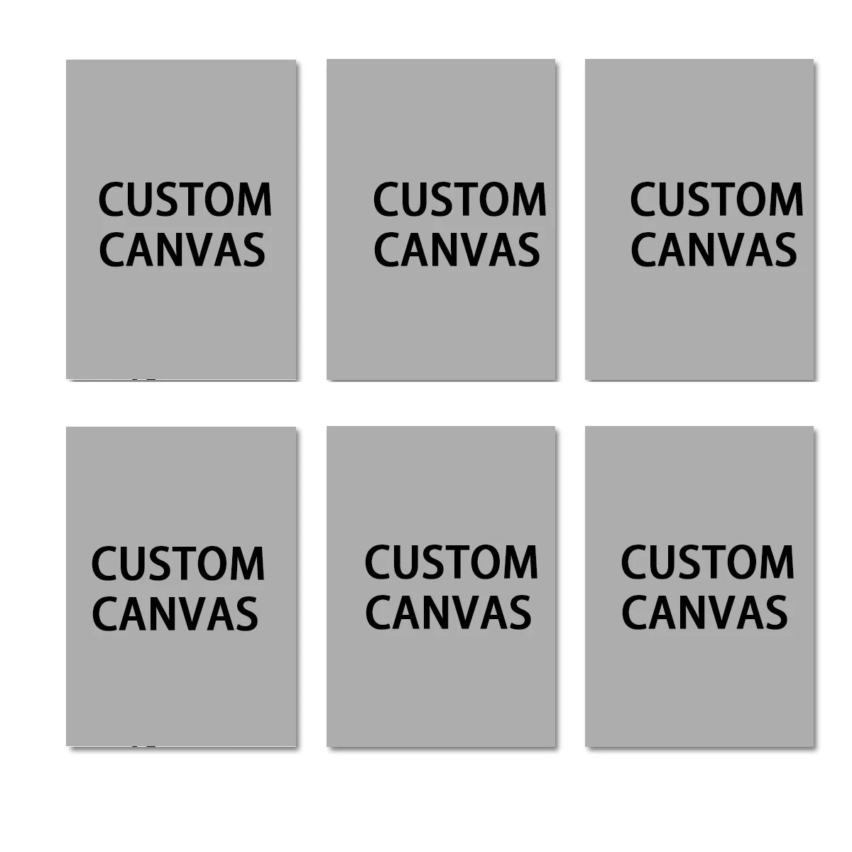 6pcs/set Custom Canvas Prints Photo Wall Art Personalized Poster for Family Life Pet Animal Birthdays Wedding Scenery Home De