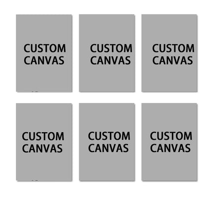 6pcs/set Custom Canvas Prints Photo Wall Art Personalized Poster for Family Life Pet Animal Birthdays Wedding Scenery Home De