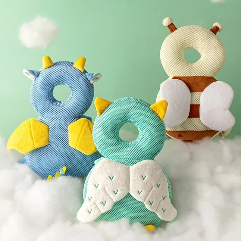 1-3T Toddler Baby Head Protector Safety Pad Cushion Back Prevent Injured Angel Bee Cartoon Security Pillows Protective Headge