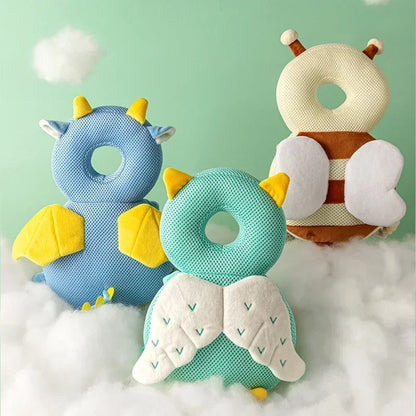1-3T Toddler Baby Head Protector Safety Pad Cushion Back Prevent Injured Angel Bee Cartoon Security Pillows Protective Headge
