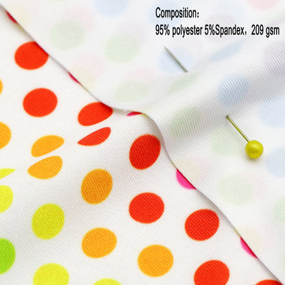 personalized 1pcs 50*140cm Your Design Customized Fabric Cotton polyester for sewing - 4 ways stretch knit