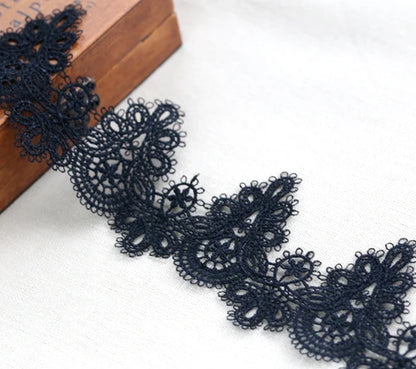 Width:6cm (2.40") High Quality DIY Pendant Handmade Clothing Lace Accessories Water Soluble Embroidery Lace Trims (ss-363) - 