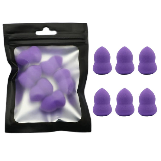 OGEYERO6pcs Mini Makeup Sponge Puff Beauty Egg Sponge for Makeup Concealer Foundation Face Cosmetic Puff Kit Make Up Blender 