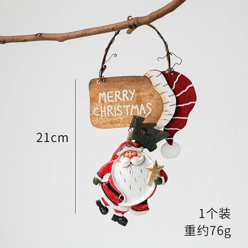 2022 Christmas Tree Decorations Christmas Resin Pendant Ornaments Home Decor DIY Kids Toys Gifts DIY Handmade Jewelry - SZ-11