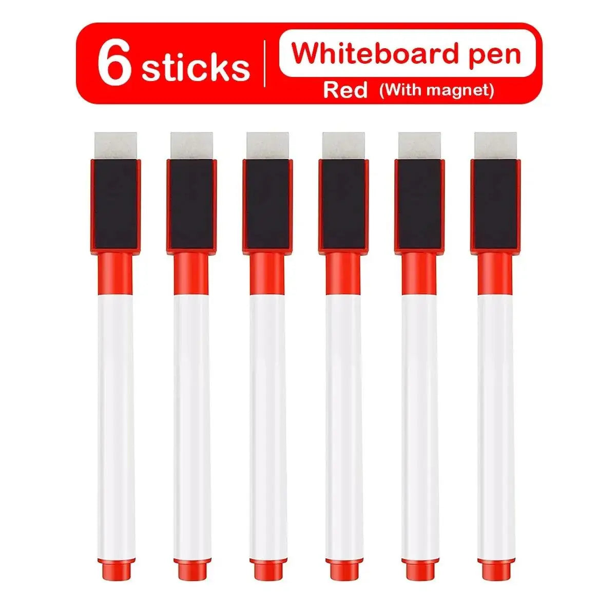 8pcs Magnetic Erasable Whiteboard Pen Color Options Blackboard Note Numbering Stationery For Office Classroom Teaching Suppli