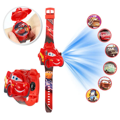 3D Cartoon Stitch Kids Watches For Girls Projection Unicorn Mickey Children Watch Digital Clock Gift montre enfant - 6ty-che