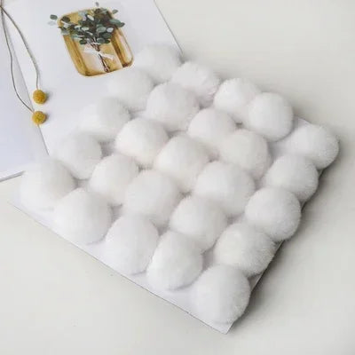 Pompom 5cm 6cm 8cm Fluffy Fur Ball Soft Pompon DIY Pompons For Keychain Sewing On Scarf Hats Shoes Apparel Craft Supplies
