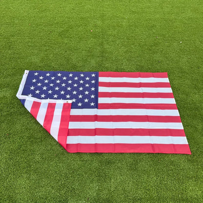 150x90cm US banner Double Sided Printed Polyester American Flag Grommets USA Flag