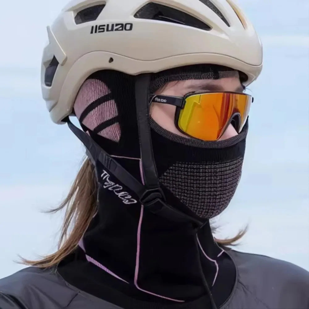 Men Women Cold-Proof Thermal Scarf Winter Ski Hat Balaclava Full Face Mask Ski Cycling Hunting Head Neck Cover Helmet Liner C