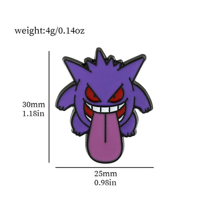 Gengar Cartoon Brooches Anime Enamel Lapel Pins for Backpack Accessories Fans Collection Brooches Jewelry Gift - Gengar 5