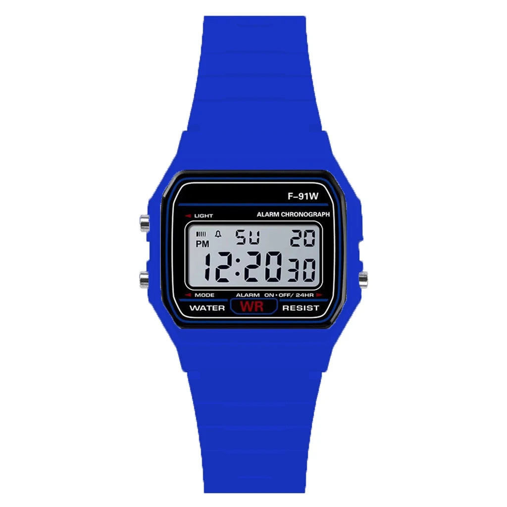 Luxury Men Analog Digital Military Armys Sport LED Waterproof Wrist Children Watch for Kids Bracelet Alarm Women Clock - Deep