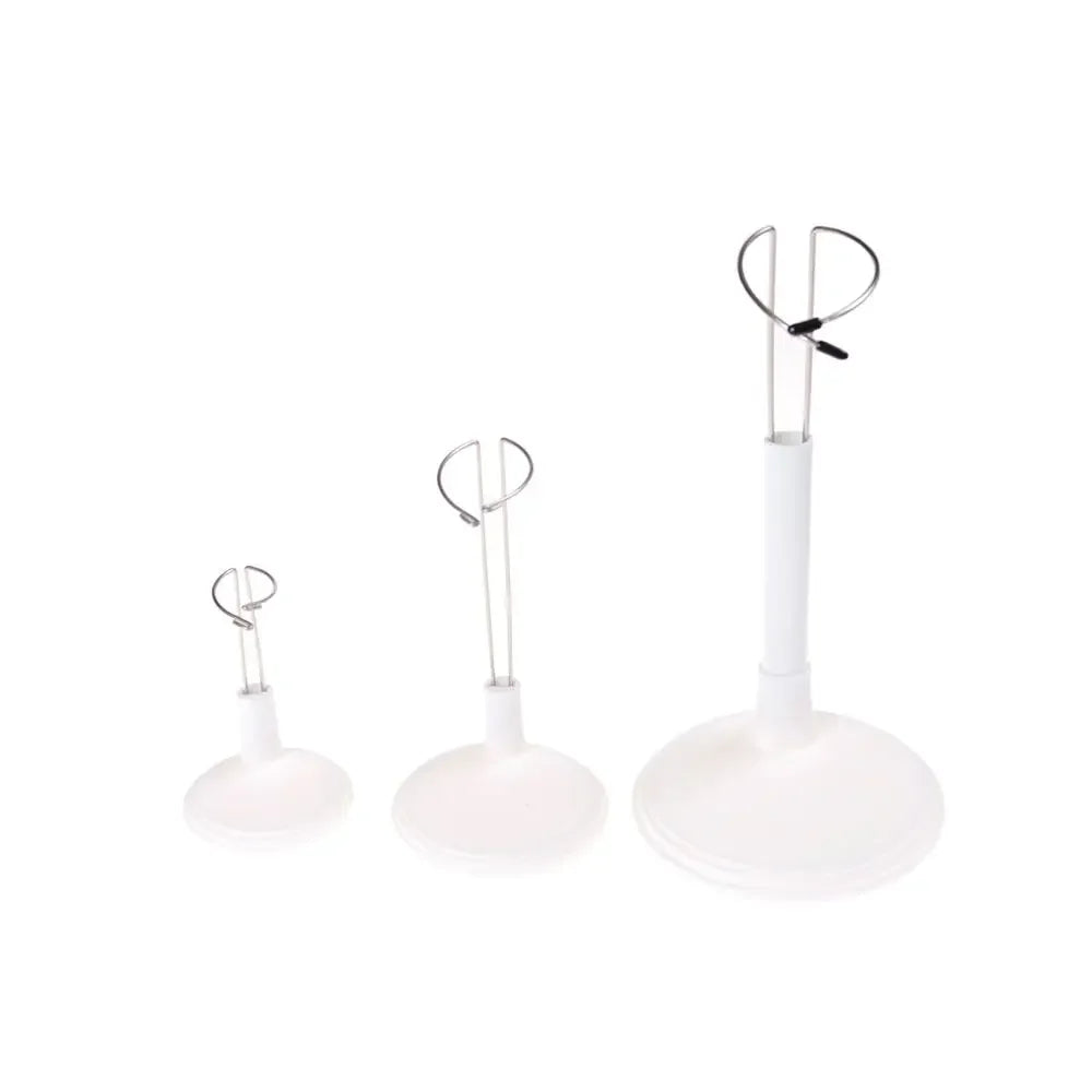Doll Bracket White Black 15/20/25/35/45CM Adjustable Metal Stand Holder Toy Store Display Support Accessories Toy Store Displ
