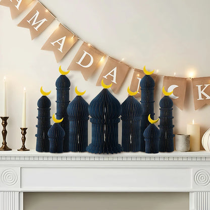 Ramadan decorations 2026 Honeycomb Ball Party Favors Gifts Ramadan Decoration 2026 Ramadan Festival Eid Bedroom Backdrop Deco