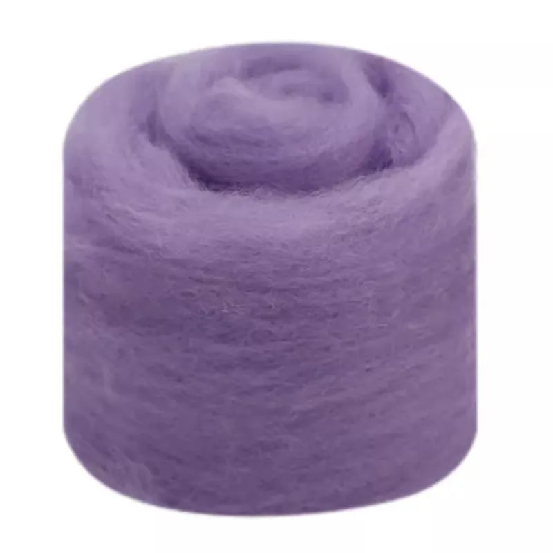Needle Felting Wool Fibre Wool Roving for DIY Craft Materials, Needle Felt Roving Fabric Felt Craft Toys Handmade Felting Cra