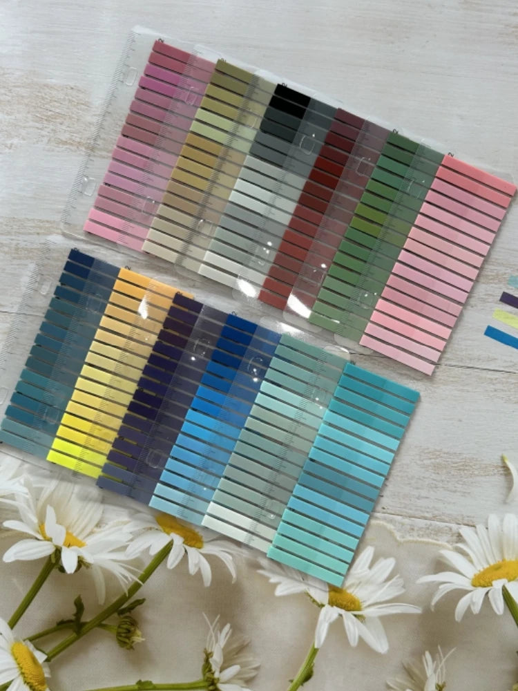 2400 Sheets Stationery Bookmark Planner Stickers Self Adhesive Loose-leaf Memo Pad Page Markers Paper Flags Tabs Stickers Ind