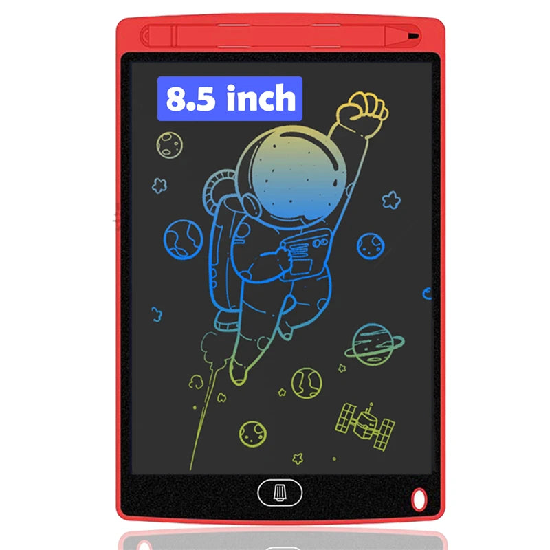 LCD Writing Tablet, Electronic Doodle Pad, 8.5 Inch Colorful Drawing Board for Kids, Eye Protection, Toys for children - Red-