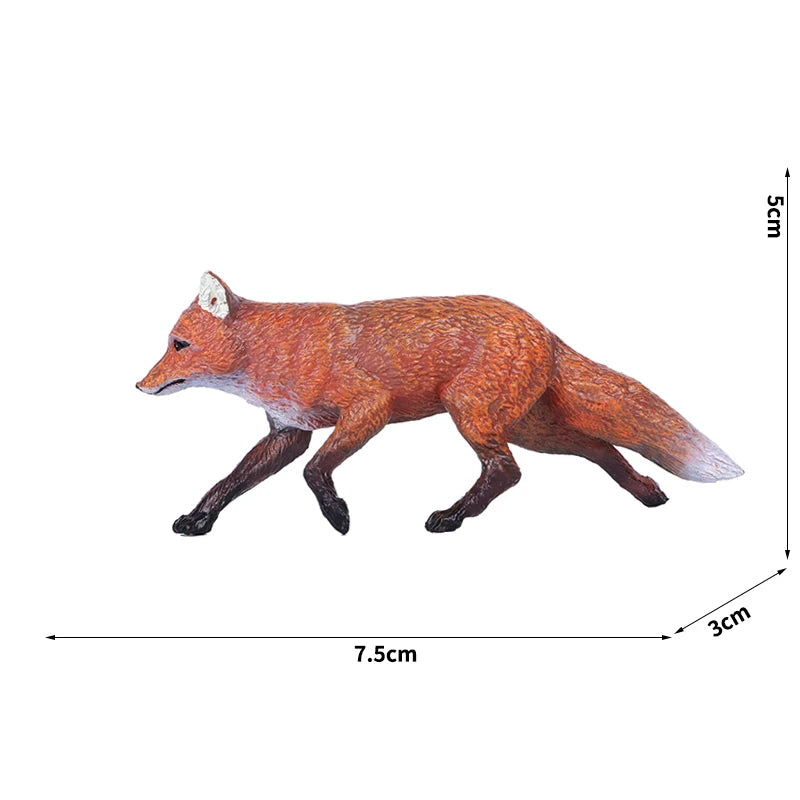 Simulation Wild Animal Model Wolf Monkey Fox Pangolin Squirrel Chinchilla Donkey Sloth Realistic Animal Figures Toys For Kids