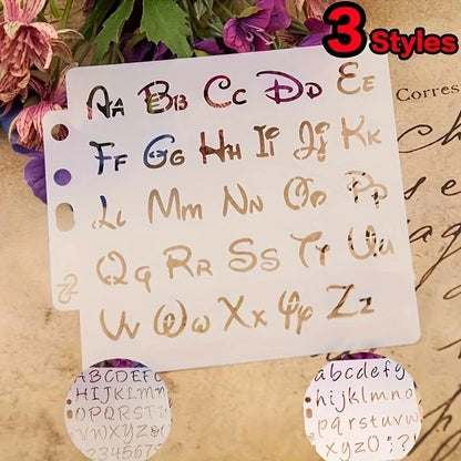 DIY Craft Alphabet Letter Stencils Template Painting Scrapbooking Embossing Stamping Album Card Decorative Embossing Paper Ca