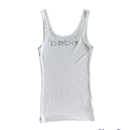 Vintage Sleeveless Tank Top Letters Summer Print Personality Crop top Sleeveless Slim Streetwear Punk Y2K Baby Tee Short Slee