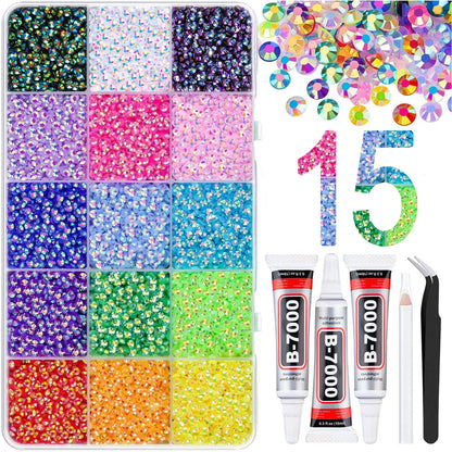 Resin Jelly Rhinestones Bedazzling Kit Flatback Crystals Flatback Gems for Diamond Art Diamond Art Kits for Adults