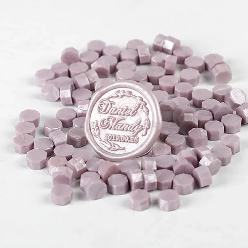 200 Pcs Wax Print Beads Wax Seal for Stamps Wax Lacquer for Seals Retro Sealing Gold Wedding Birthday Lacre for Card Making