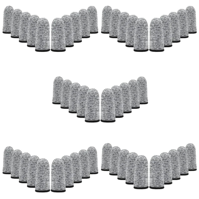 Level 5 Anti-Cut Finger Cover High-Strength Safety Flexible Anti Cut Fingertip Gloves Kitchen Tool Reusable and Durable - Pac