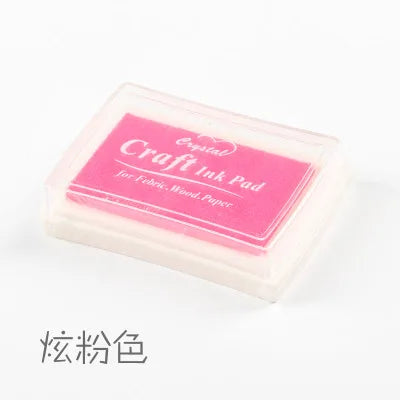1pc 15 Colors Big Ink Pad Stamp Planner Scrapbooking Silicone Stamps Inkpad Diy Diary Greeting Card Making Supplies Inpad - P