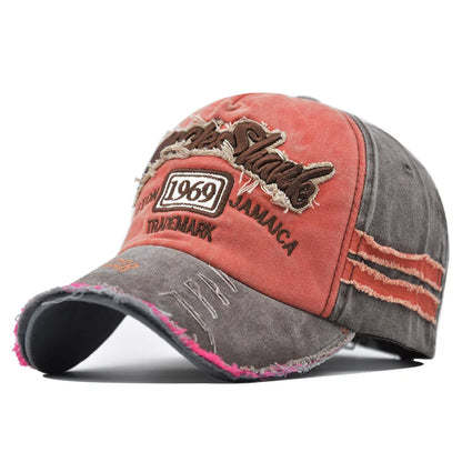 Washed Cotton 1969 Embroidery Baseball Caps For Women Men Sport Visors Vintage Snapback Cap Unisex-Teen Hip Hop Hat Bone Dad 