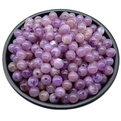 6 8 10mm Acrylic Round Beads for Jewelry Makeing Bracelet Necklace DIY Accessory