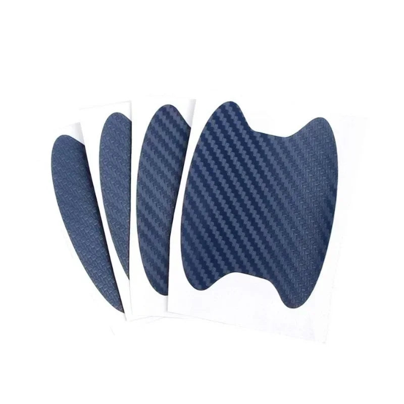 4Pcs/Set Car Door Sticker Carbon Fiber Scratches Resistant Cover Auto Handle Protection Film Exterior Styling Accessories - B
