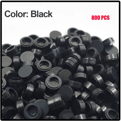 800PCS FLAT Tile 1x1 Dots Round Bricks 35381 98138 MOC DIY Building Blocks Parts for Mosaic Portrait Art Design Children Toys