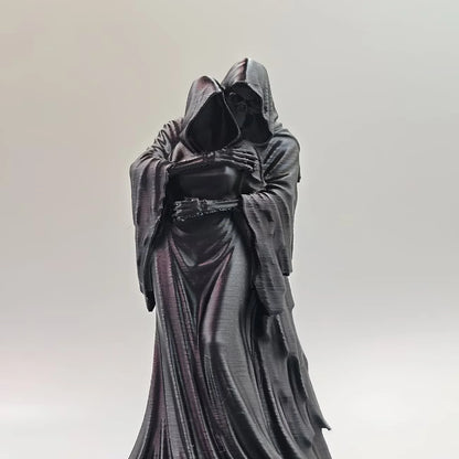 Grim Reaper Embrace Statue Decor, Collectible Figurines, Home Shelf And Desk Ornaments, Gothic Skull Sculptures