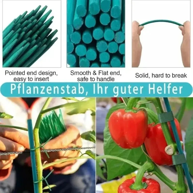Plant Support Sticks Canes Bamboo Plants Stakes Potted Plants Tomato Sticks Supports Flower Sticks Climbing Plant Garden Tool