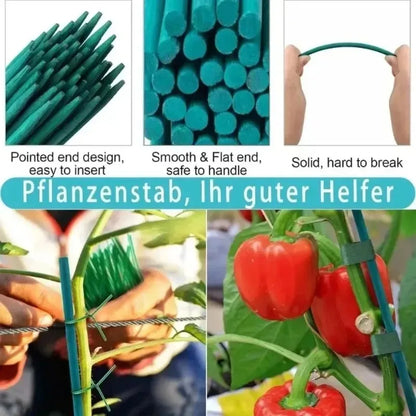 Plant Support Sticks Canes Bamboo Plants Stakes Potted Plants Tomato Sticks Supports Flower Sticks Climbing Plant Garden Tool