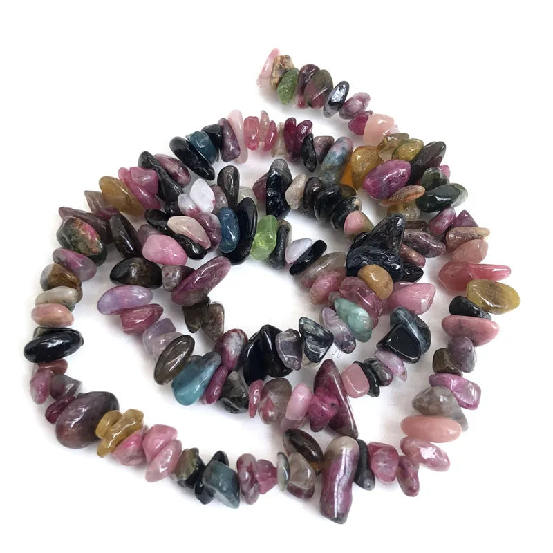Natural Stone Chips Beads 5-8mm Irregular Gravel Crystal Quartz For Jewelry Making Freeform Beads Diy Necklace Bracelet 15''