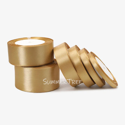 Satin Ribbon 25yards 6mm - 50mm Sash Gift Wrap Bow Handmade DIY Craft Halloween Christmas Wedding Birthday Party Decoration -
