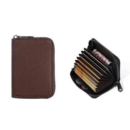 20 Detents Cards Holders PU Business Bank Credit Bus ID Card Holder Cover Coin Pouch Anti Demagnetization Wallets Bag Organiz