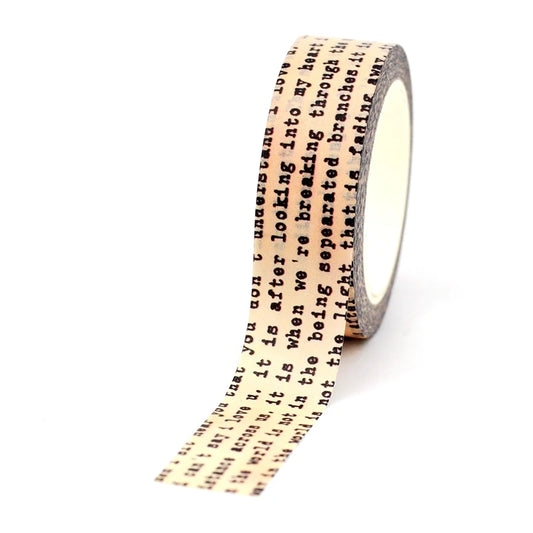 NEW 1PC 10M Decorative Vintage English Washi Tape Japanese Paper Scrapbooking Journaling Adhesive Masking Tape Kawaii Station