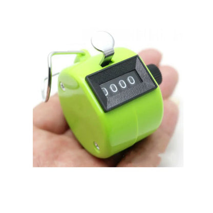 4 Digit Counters Hand Finger Display Manual Counting Tally Clicker Timer Soccer Golf Counter Plastic Shell