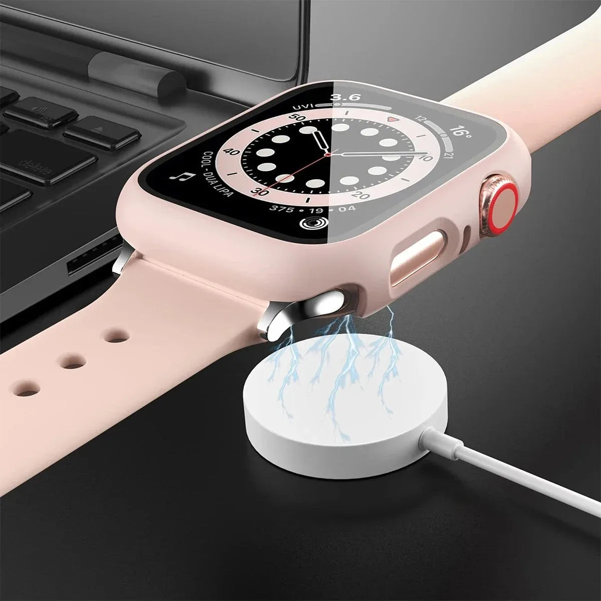 Glass+Cover For Apple Watch case 44mm 40mm 41 42 45 mm 49mm 46mm Screen Protector iWatch series Ultra 10 9 8 7 6 SE 5 Accesso